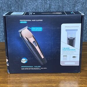 Professional Hair Clipper Kit ZL-918 T-Blade Trimmer Cordless USB Rechargeable